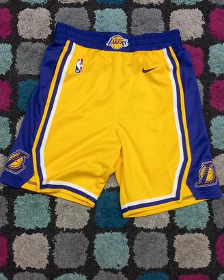 pantaloncini lakers viola e gialli taglia s