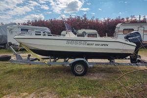 barca sessa con Mercury 40/60 4 tempi 