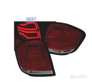 FANALI MERCEDES W164 05-08 BAR LED ROSSO FUMÈ