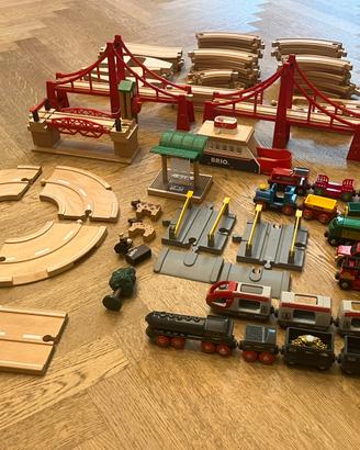 BRIO traghetto, treni, auto, ponte levatoio-100 pz