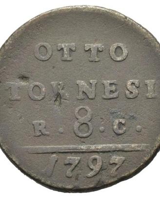 Napoli 8 tornesi 1797