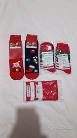 Set calze invernali stile natalizio