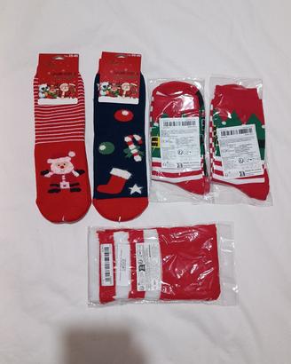 Set calze invernali stile natalizio