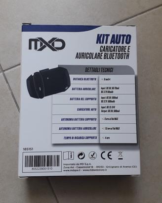 Kit auto caricatore e auricolare bluetooth