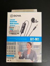 Microfono Lavalier BOYA -BY-M1 a Clip 6mt di Cavo