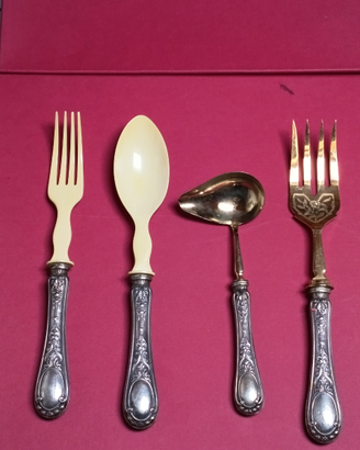 antiquariato Set 31 Posate argento