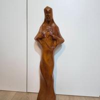 Antica Statua Tridimensionale Del Sacro Cuore In L