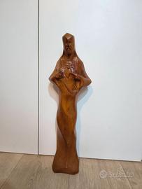 Antica Statua Tridimensionale Del Sacro Cuore In L