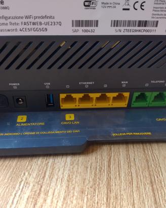 Modem Router FASTGATE Fastweb ZXHN H388Q