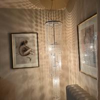 Lampadario con cristalli