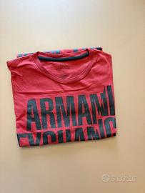 T-Shirt Armani Uomo Rossa Taglia S Originale