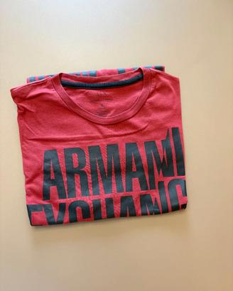 T-Shirt Armani Uomo Rossa Taglia S Originale