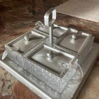 Antipastiera a 4 scomparti vintage anni '70