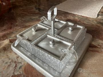 Antipastiera a 4 scomparti vintage anni '70