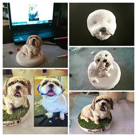 Statuette di cani personalizzate fatte a mano  