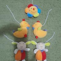 Set 5 morbidi peluche per neonato Paradise Toys