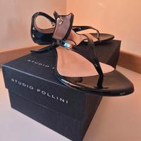 sandali Pollini in vera pelle verniciata