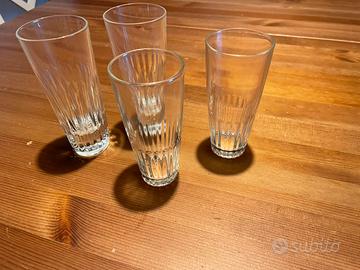 Set di 4 bicchieri da bar vintage anni 70 80