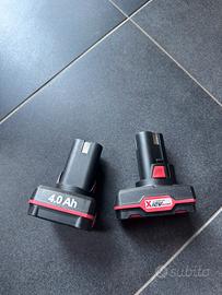 2 batterie Parkside 12v 4Ah nuove