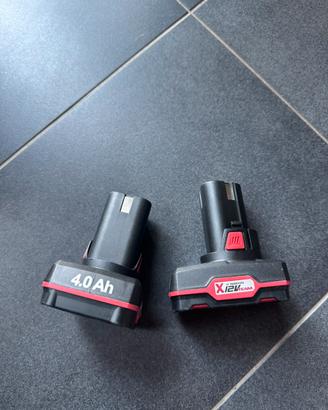 2 batterie Parkside 12v 4Ah nuove