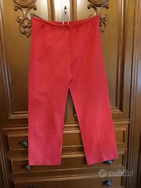 pantaloni donna  misto lino tg. M