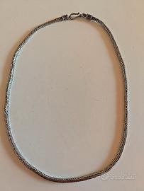 Collana snake in argento