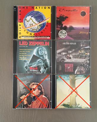 CD musicali originali generi vari