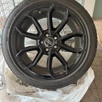 215 45 r17  ruote complete inverno in lega  audi