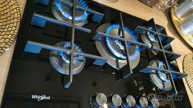 Piano cottura a gas Whirlpool 5 fuochi nero