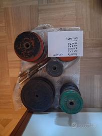 146 kg dischi in ghisa da palestra