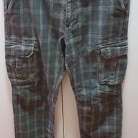 Pantaloni cargo a quadri Combipel