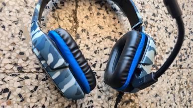 Cuffie Gaming Camouflage Blu – Con Microfono