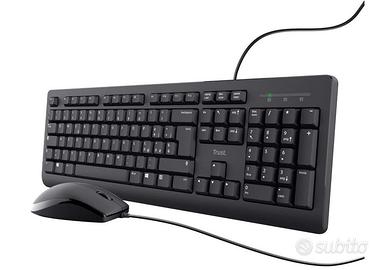 Trust Taro Set Tastiera E Mouse Cablati USB Italia