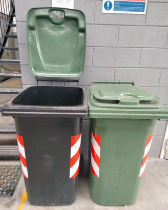 Bidone carrellato x rifiuti