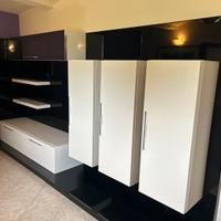 Mobile soggiorno Belligotti Design bianco e nero