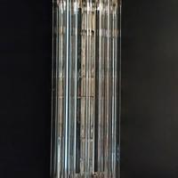 Applique con cristalli Triedo trasparenti murano