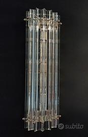 Applique con cristalli Triedo trasparenti murano