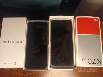 Motorola G06 e TCL K 705G nuovissimi.