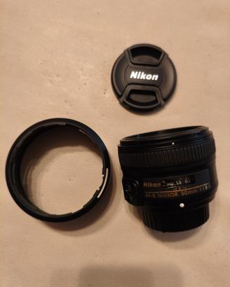 Nikon Obiettivo Nikkor AF-S 50 mm f/1.8G, Nero

