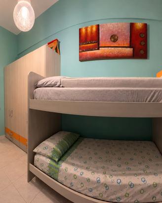 CAMERETTA CON LETTO A CASTELLO+ARMADIO 