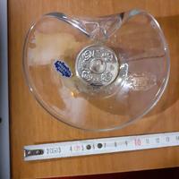 ciotola in vetro di Murano con finiture in argento