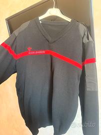 Felpa scollo V militare 80 lana