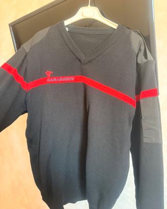 Felpa scollo V militare 80 lana