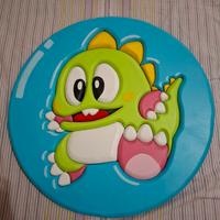 quadro legno bubble bobble arcade game