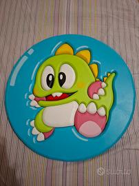 quadro legno bubble bobble arcade game