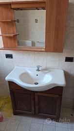Lavabo bagno 85 x 50 cm in legno