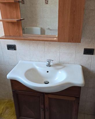 Lavabo bagno 85 x 50 cm in legno