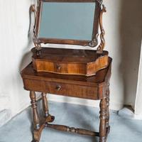 Tavolo da lavoro s specchio in noce