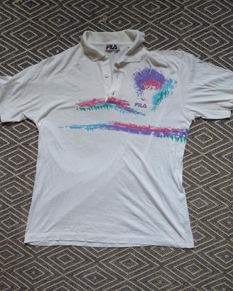 Polo Vintage FILA Anni 80/90 Tennis  taglia XL