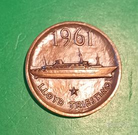 MEDAGLIA COMMEMORATIVA LLOYD TRIESTINO 1836-1961